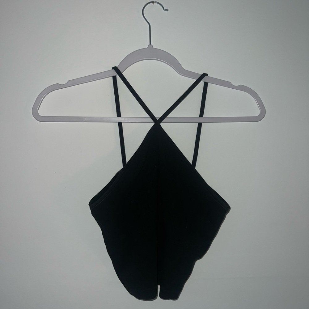 Zara Crop Tops - Black and White